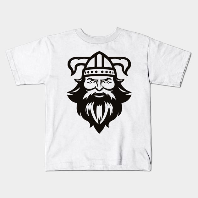 Viking Warrior Kids T-Shirt by Ramateeshop